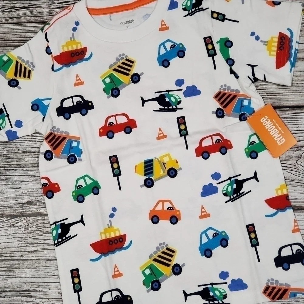 5T NWT Gymboree Transportation Vehicles T-Shirt
